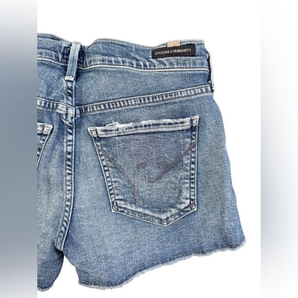 Citizens of Humanity Women's Shortie Short Denim Shorts Size 25 - Picture 6 of 8